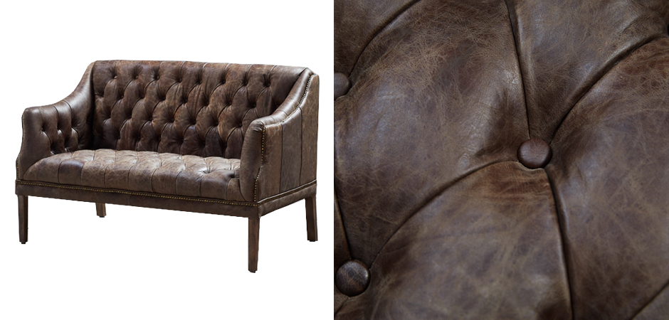 Morton Capitone Sofa Диван винтажная коричневая кожа Morton Capitone Sofa Диван винтажная коричневая кожа - Loft-Concept в Краснодаре