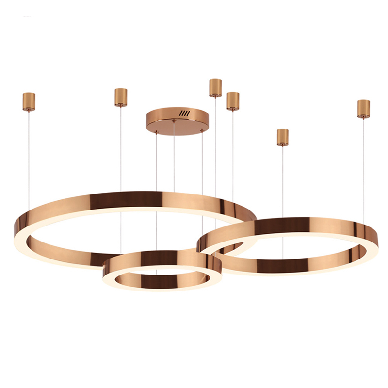 Люстра 3 Bronze Ring Horizontal Бронза в Краснодаре | Loft Concept 