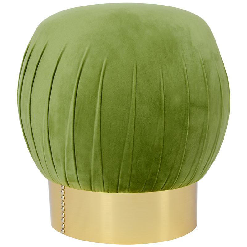 Оттоманка Art Deco Turban green Золотой Зеленый смок в Краснодаре | Loft Concept 