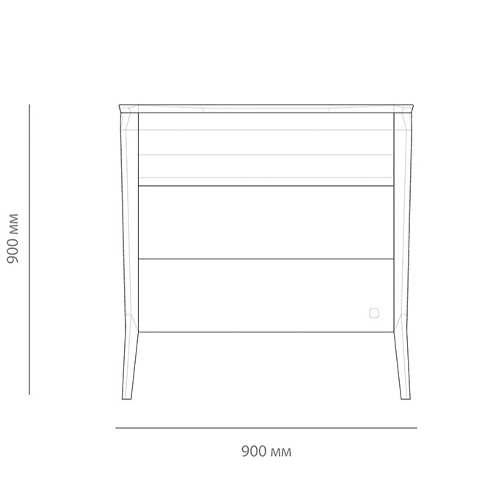 Комод из массива дуба с 3-мя ящиками Tasteful Furniture в Краснодаре