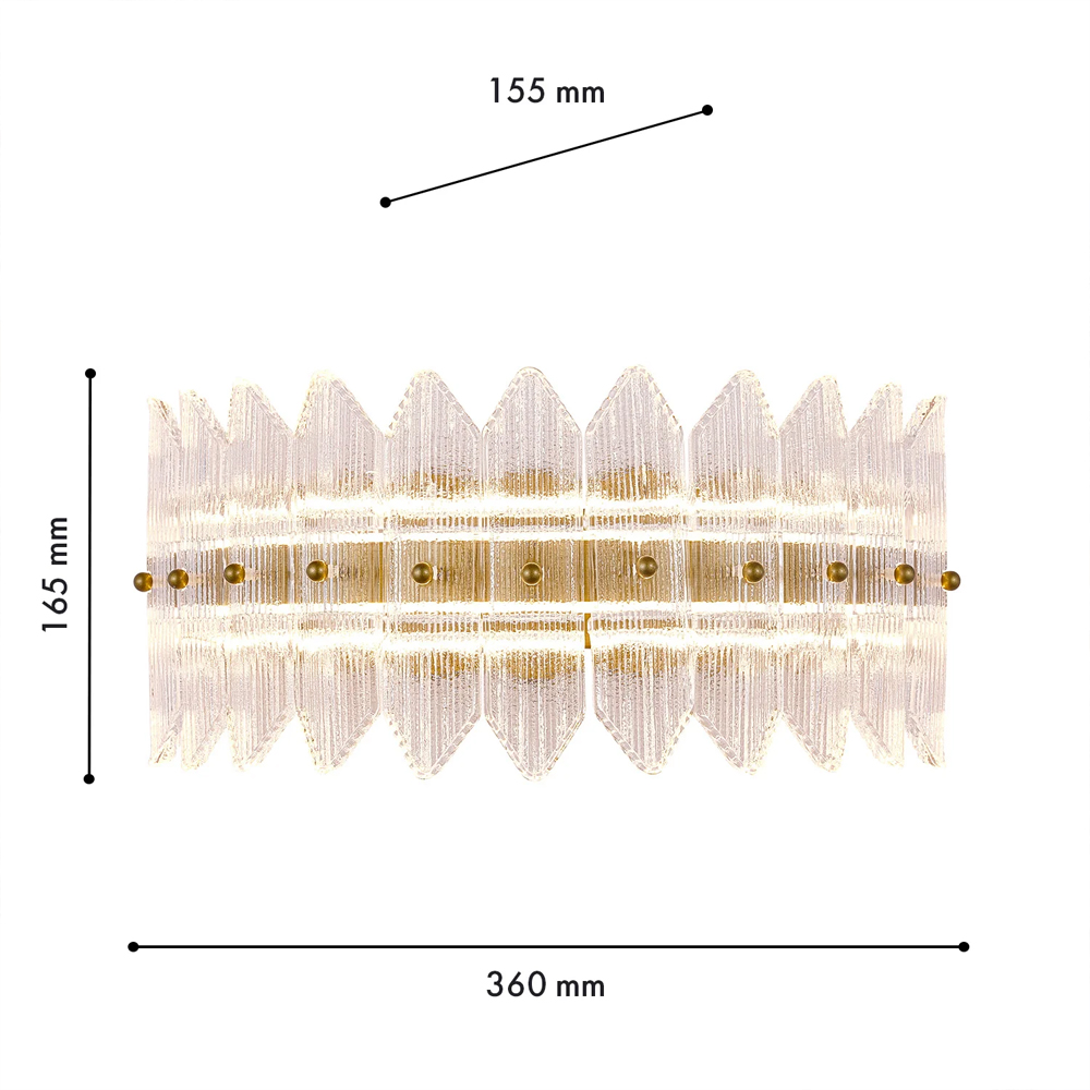 Бра с декоративными элементами в виде лепестков Round Light Flashing в Краснодаре