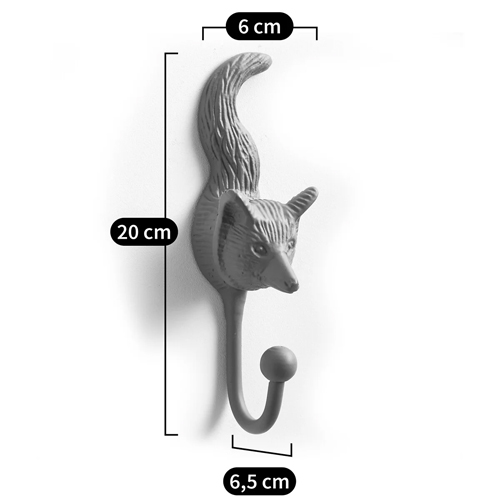 Настенный крючок лиса Fox Wall Hook Green в Краснодаре