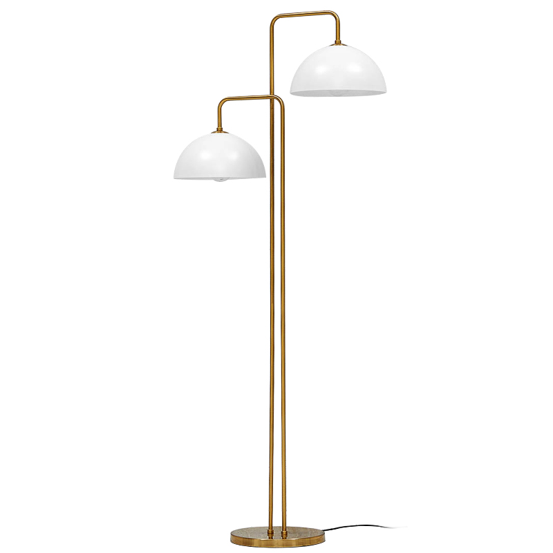 Торшер Haworth Floor Lamp Золотой Белый в Краснодаре | Loft Concept 