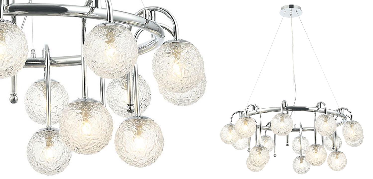 Люстра Lennert Chrome Chandelier - фото