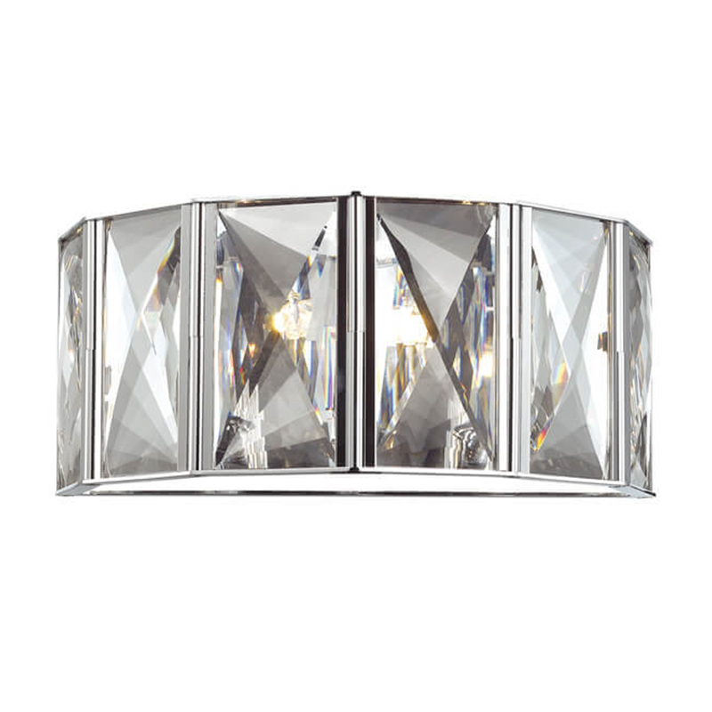 Бра Tiers Crystal Light Chrome Хром Прозрачный (Transparent) в Краснодаре | Loft Concept 