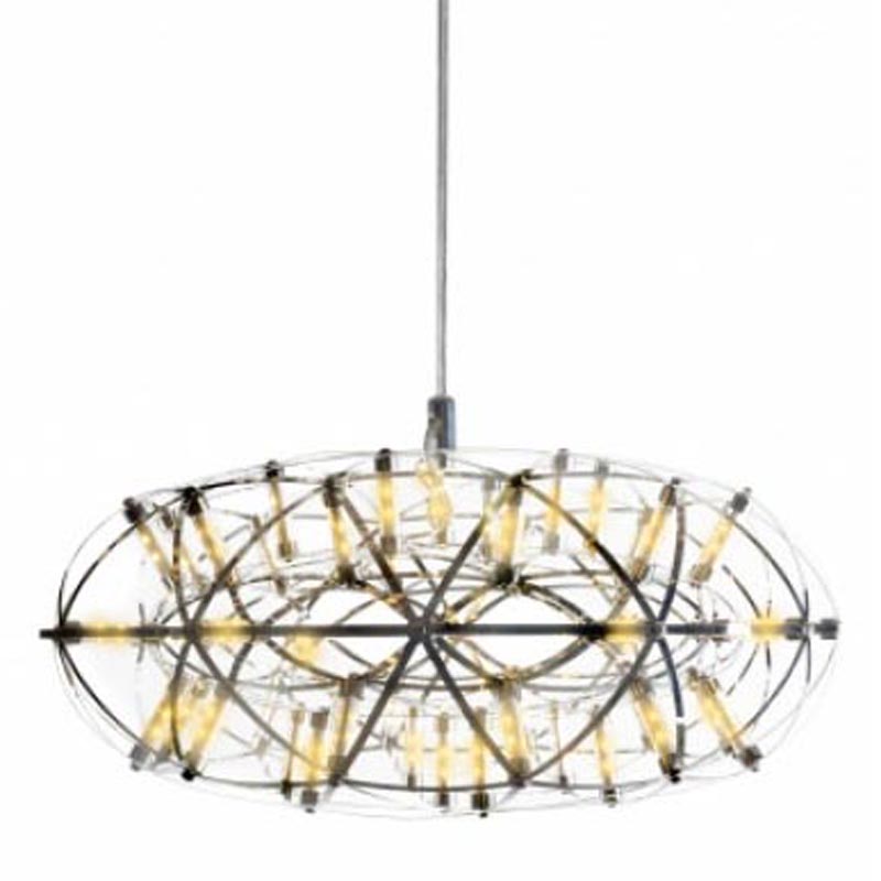 Люстра Moooi 3D Sphere Oval Yellow lamp S Хром в Краснодаре | Loft Concept 