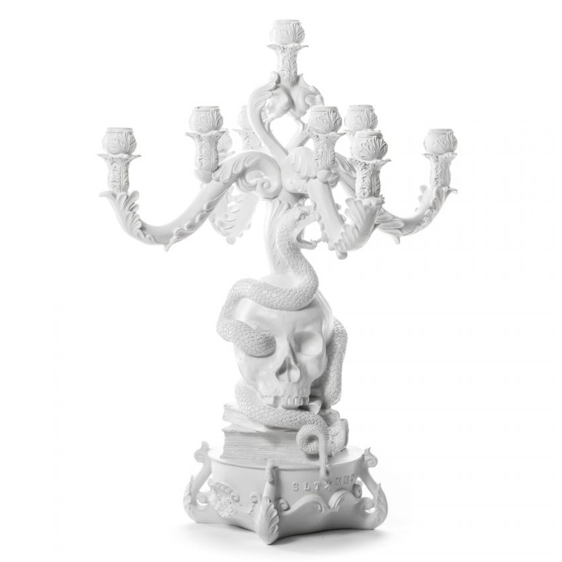 Подсвечник Seletti Giant Burlesque Skull White Белый в Краснодаре | Loft Concept 