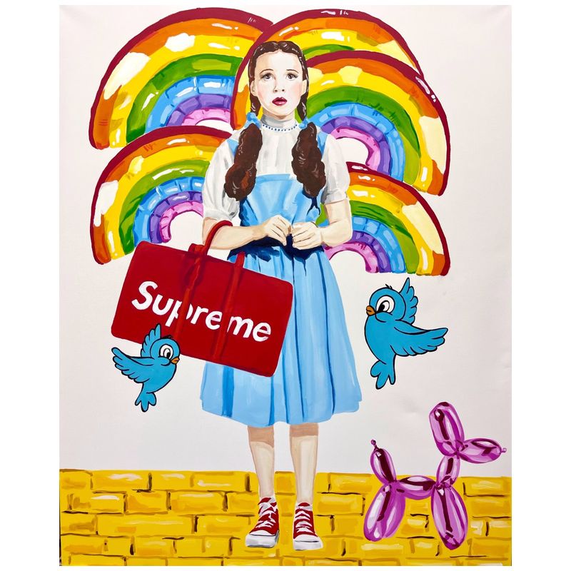 Картина Dorothy with Supreme Bag and Blue Birds Мульти в Краснодаре | Loft Concept 