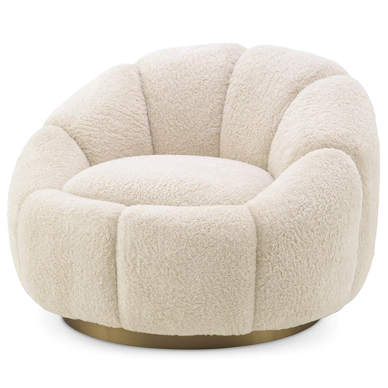 Кресло Eichholtz Swivel Chair Inger Brisbane Cream Кремовый в Краснодаре | Loft Concept 