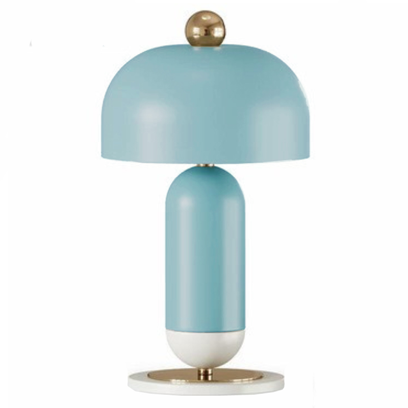 Meet Table lamp blue Голубой Латунь в Краснодаре | Loft Concept 