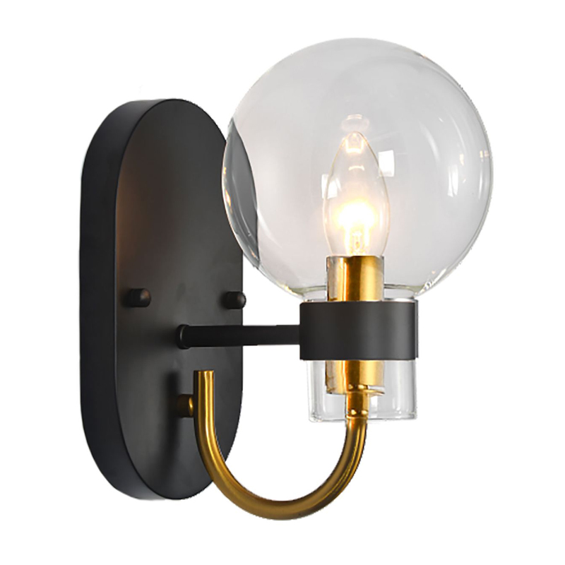 Бра Votrom Sconce black Черный Бронза Прозрачный (Transparent) в Краснодаре | Loft Concept 