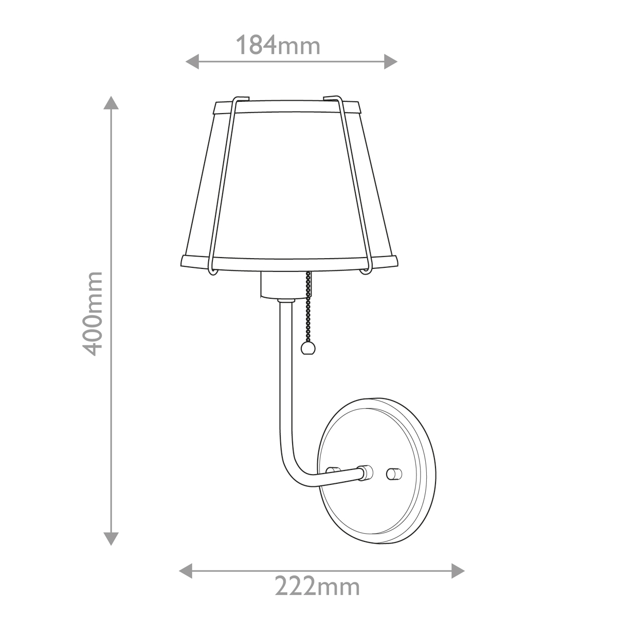 Бра с конусным плафоном и латунной фурнитурой с цепочкой для включения Hinkley в Краснодаре