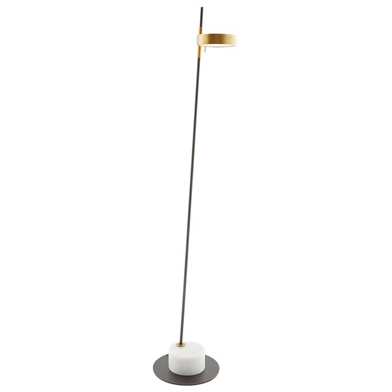 Торшер Arteriors PARK FLOOR LAMP Латунь Черный Белый в Краснодаре | Loft Concept 