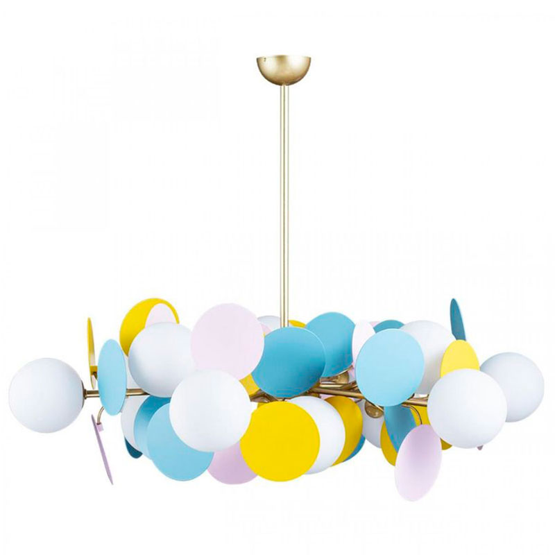 Люстра MATISSE Chandelier multicolor 12 ламп Мульти Золотой в Краснодаре | Loft Concept 