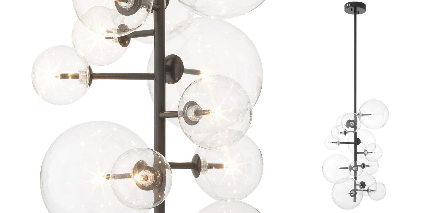 Люстра Eichholtz Chandelier Ezra Bronze - фото