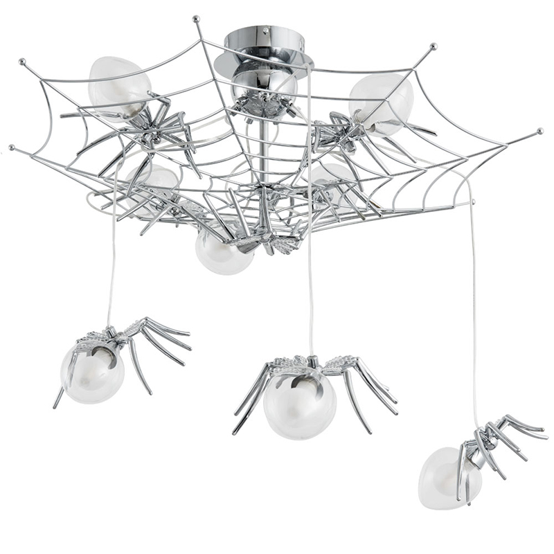 Потолочный светильник Паук Spiders lamp 8 Серебряный в Краснодаре | Loft Concept 