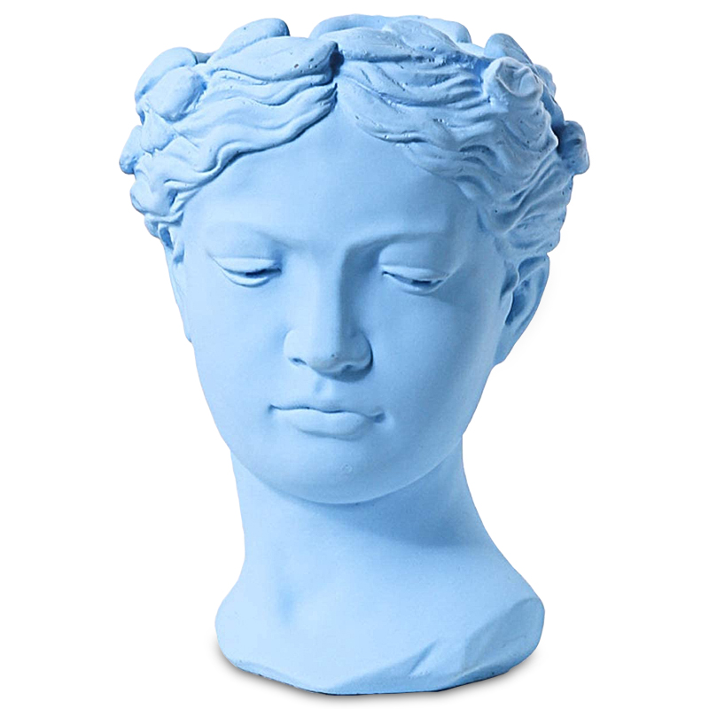 Ваза Female Bust Pastel Blue Голубой пастельный в Краснодаре | Loft Concept 