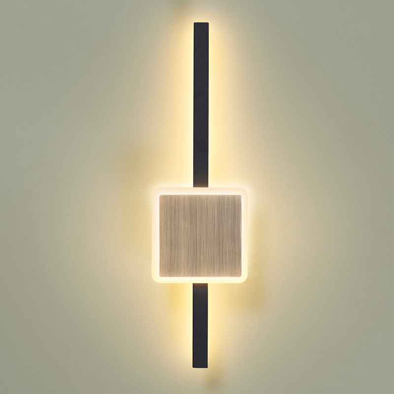 Бра Barrette Square Sconce 40 Черный Античная Бронза в Краснодаре | Loft Concept 