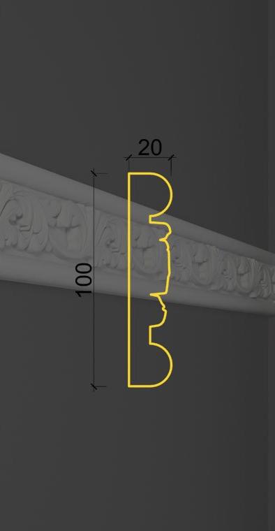 Молдинг с орнаментом MO-23 в Краснодаре