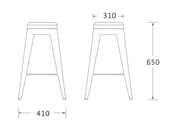 Барный стул Tolix Bar Stool 65 в Краснодаре