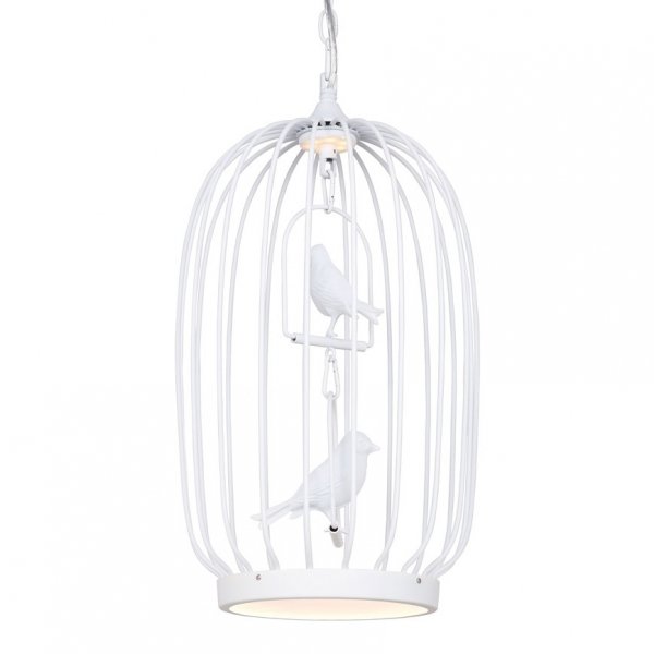 Люстра Birdcage Chandelier Two White Белый в Краснодаре | Loft Concept 