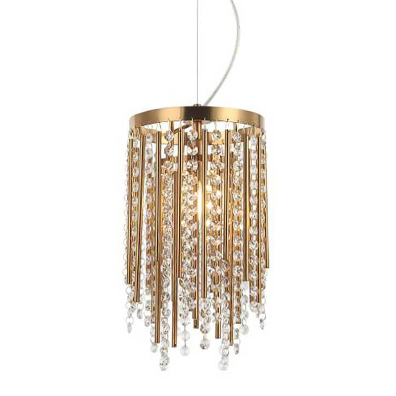 Подвесной светильник Crystal Wind Chimes Bronze Hanging Lamp Бронза Прозрачный в Краснодаре | Loft Concept 