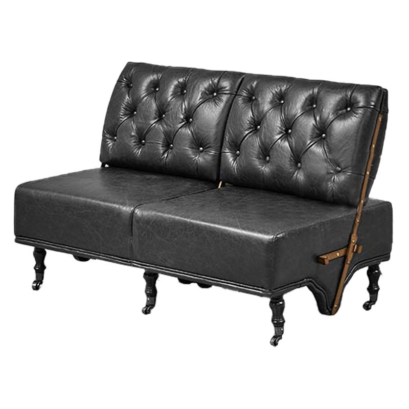 Диван Brutal Vintage Sofa Черный Латунь Диван Brutal Vintage Sofa Черный Латунь в Краснодаре | Loft Concept