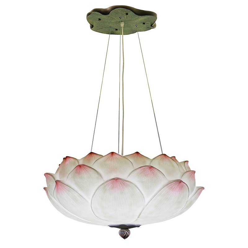 Люстра Pink Lotus Chandelier Белый Розовый пастельный в Краснодаре | Loft Concept 