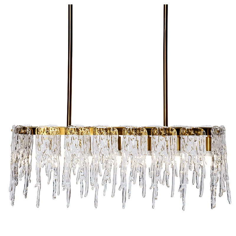 Люстра Cold Heart Line Gold Chandelier Золотой в Краснодаре | Loft Concept 