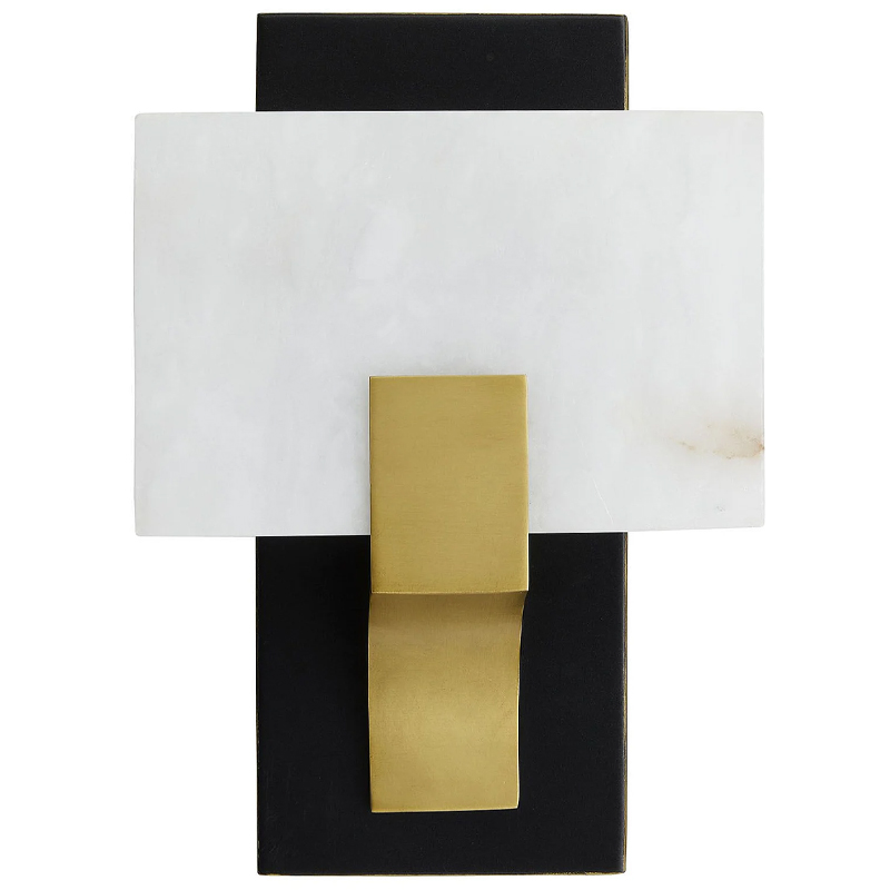 Бра Arteriors LUNA SCONCE Латунь Белый Черный в Краснодаре | Loft Concept 