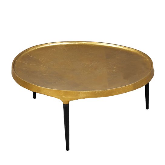 Кофейный стол Brass Stains Table Латунь Черный в Краснодаре | Loft Concept 