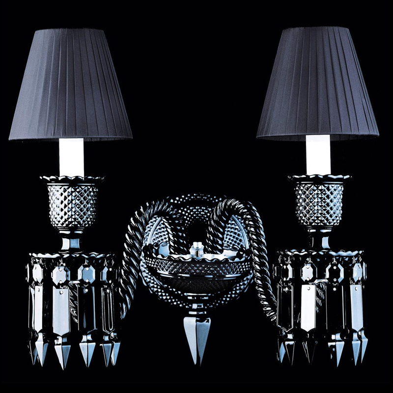 Бра BACCARAT ZENITH NOIR Wall Lamp 2 Черный в Краснодаре | Loft Concept 