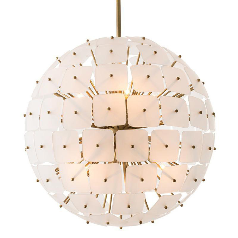 Люстра Sputnik Square Matt Chandelier Золотой в Краснодаре | Loft Concept 