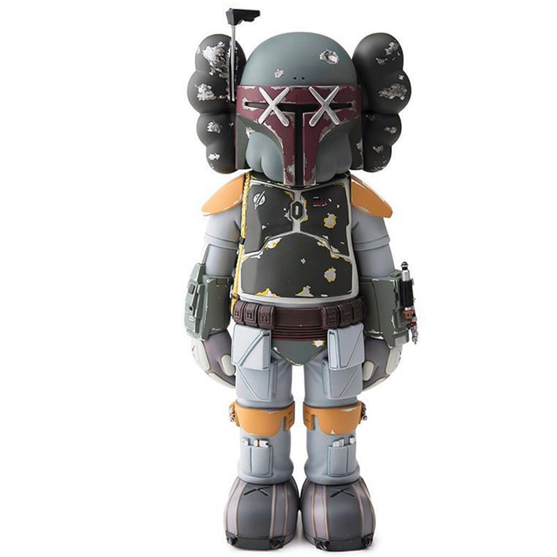 Статуэтка KAWS Star Wars Boba Fett Ver Серый Красный Оранжевый Светло-серый в Краснодаре | Loft Concept 