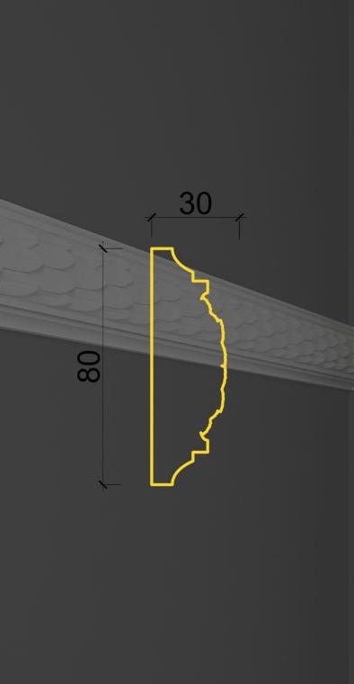 Молдинг с орнаментом MO-09 в Краснодаре