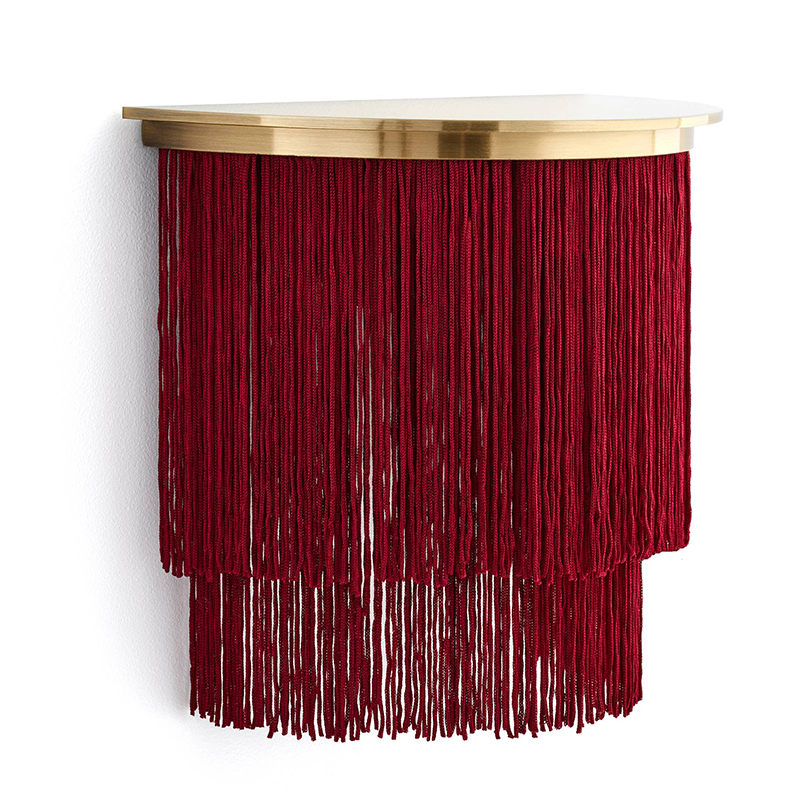 Бра Houtique Sconce Burgundy Бургундский красный Латунь в Краснодаре | Loft Concept 