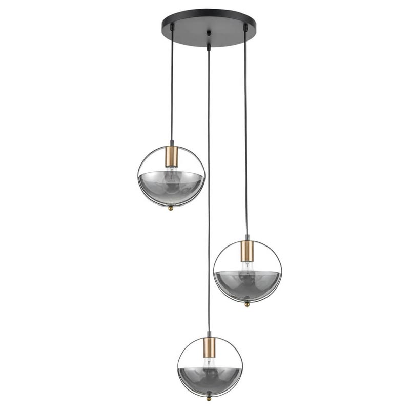 Люстра Gervais Chandelier smoky Дымчатый (Smoke) Черный в Краснодаре | Loft Concept 