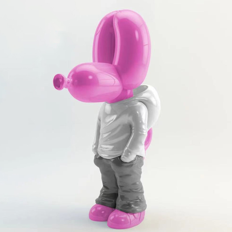 Статуэтка Pink Balloon Dog Розовый Белый Серый в Краснодаре | Loft Concept 