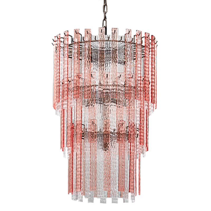 Люстра Victoire Chandeliers Хром Прозрачный Малиновый (Crimson) в Краснодаре | Loft Concept 