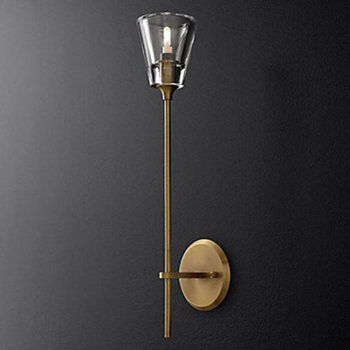 Бра TORCHE DE VERRE wall lamp Латунь Прозрачный (Transparent) в Краснодаре | Loft Concept 