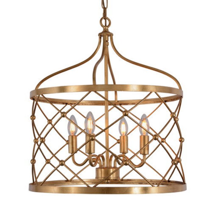 Подвесные светильники Lantern Golden Net L Pendant lamp Золотой в Краснодаре | Loft Concept 