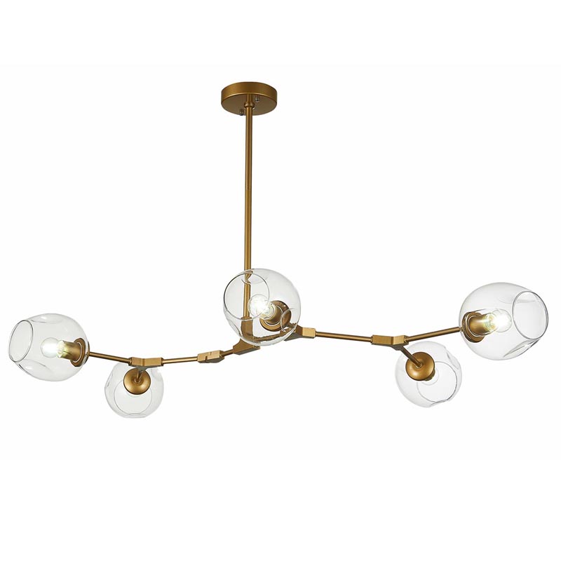 Люстра Branching Bubble Chandelier 5 gold Золотой в Краснодаре | Loft Concept 