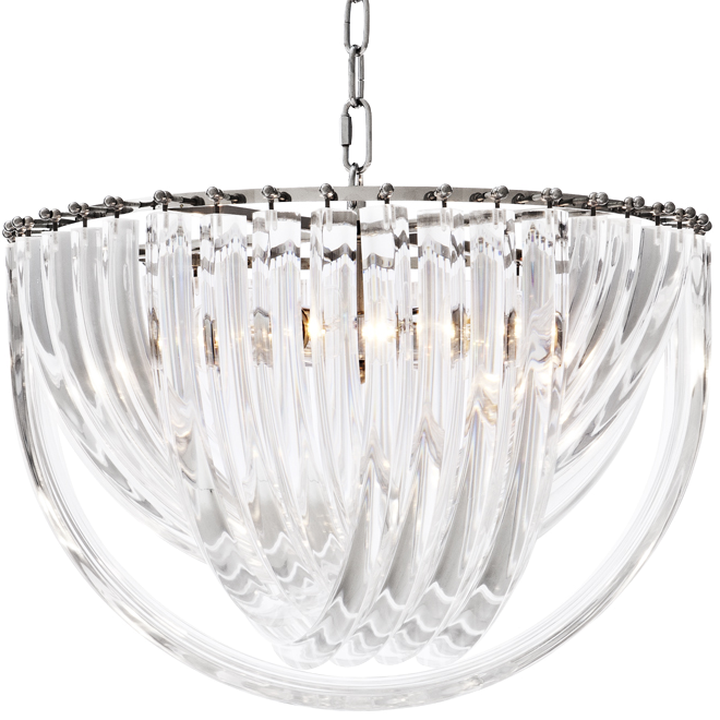 Люстра Chandelier Murano Clear 50 Прозрачный (Transparent) Никель в Краснодаре | Loft Concept 