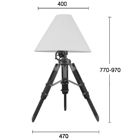 Настольная лампа Table Standing Lamp Black в Краснодаре