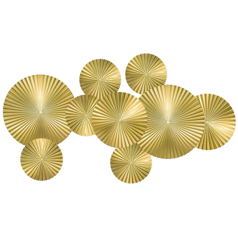 Арт-объект Apollo Gold Wall Plaque Disc 9 Золотой в Краснодаре | Loft Concept 