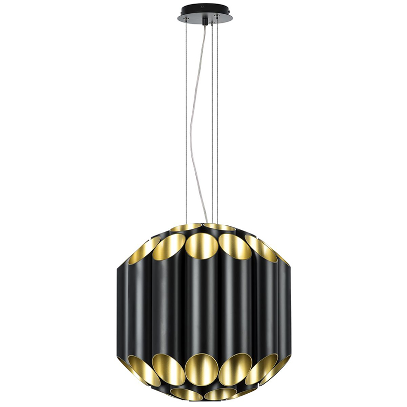 Люстра Garbi Black Pipe Organ Chandelier 44 Черный Золотой в Краснодаре | Loft Concept 