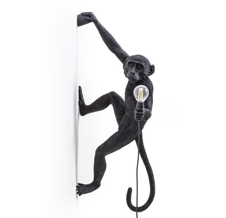 Бра Seletti The Monkey Lamp Hanging Version Right Черный в Краснодаре | Loft Concept 