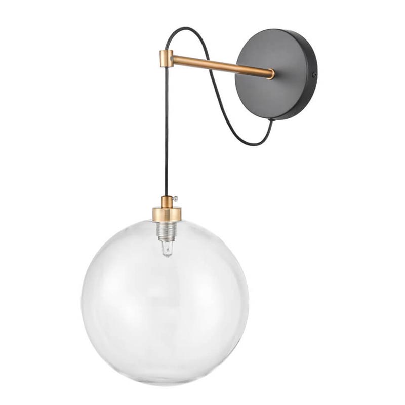 Бра Hanging Ball Sconce Золотой Прозрачный Черный в Краснодаре | Loft Concept 