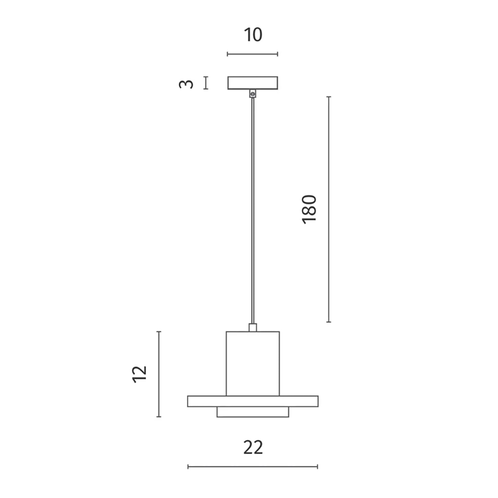 Подвесной светильник Douro Light черный бетон в Краснодаре