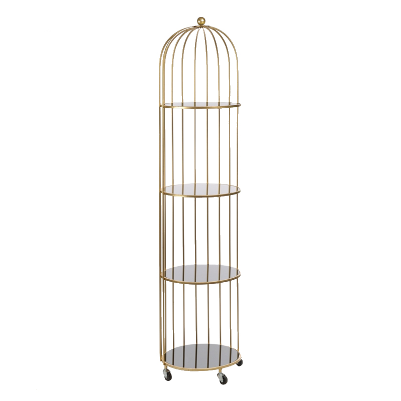 Стеллаж Cage Rack Gold Золотой в Краснодаре | Loft Concept 